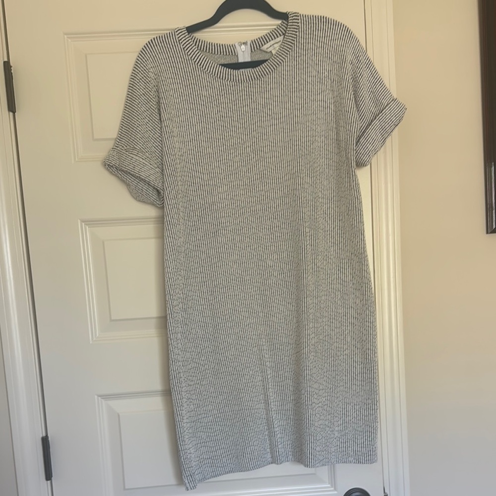 Club Monaco Striped Mini Dress